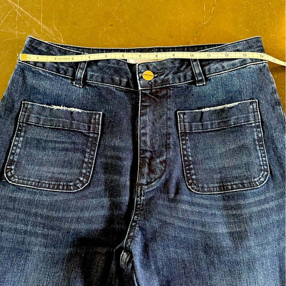 Anine Bing Patch Pocket Straight Leg Jeans - Picture 7 of 15